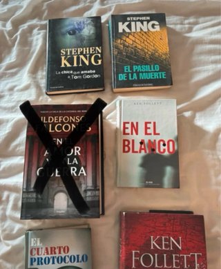 Lote 6 libros ken follet, perez reverte…