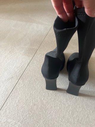 Stivali col tacco nero