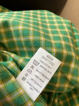 Camicia quadri verde Elena Mirò Made in Italy