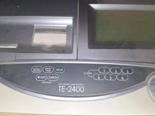 Máquina registradora casio TE2400