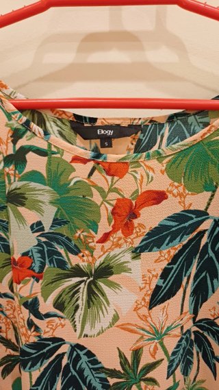 Blusa Elogy Talla XL Estampado Tropical