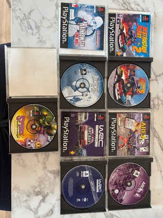 Lote 5 Giochi PS1: Spyro 2, WRC, Rainbow Six, Area