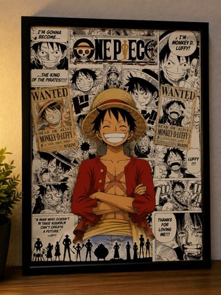 Cuadro Personalizado One Piece Luffy