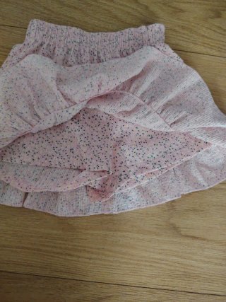 Falda Zara niña volantes estampado floral