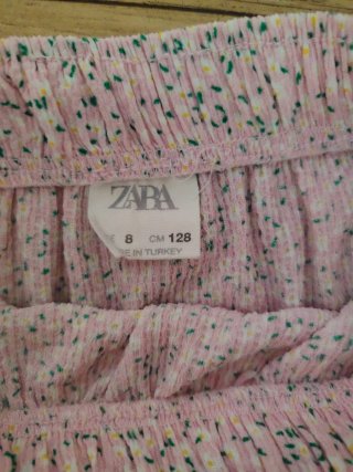 Falda Zara niña volantes estampado floral