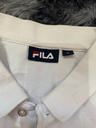 Polo Fila Bianco Retro Y2K Tennis