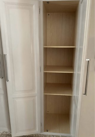 Armario madera empotrado lacado 3 puerta y altillo