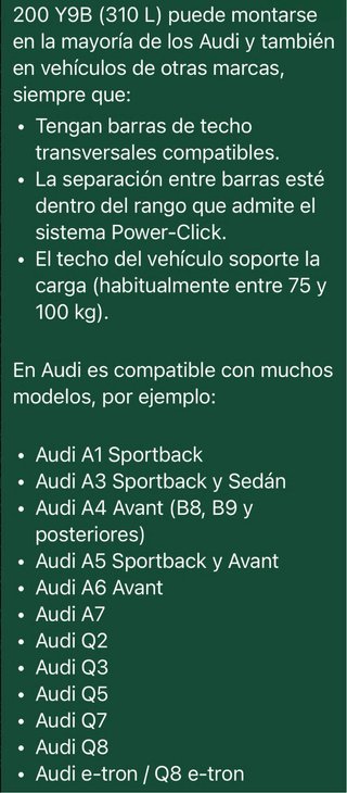 Baúl Cofre portaesquis audi negro