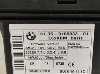 Módulo electronico bmw 2309020 6135916883301 serie