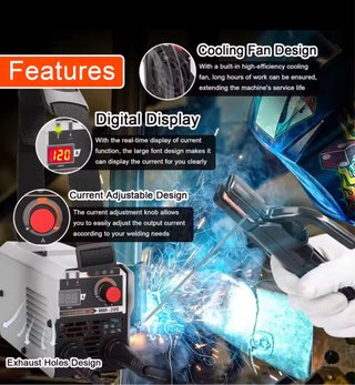 Micro Máquina de Soldar Electrodos MMA-200 . 125A