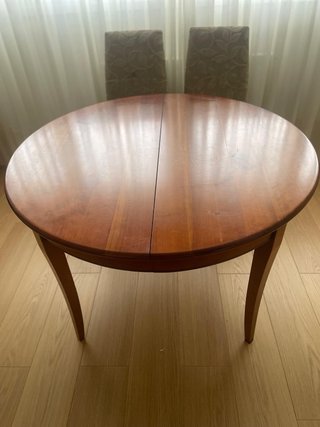 Mesa extensible madera + 4 sillas