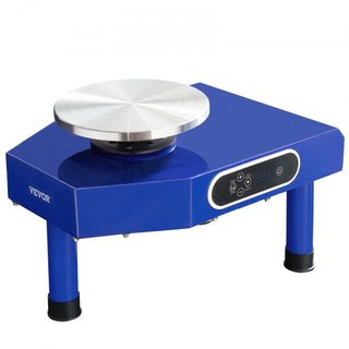 Rueda de Alfarero 24.9 cm Rueda de Cerámica con Pedal de Pie Herramientas de Esculpido Delantal 350W