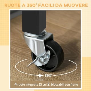 Carro De Cocina Clásico Con 2 Cajones Y Ruedas, Isla De Cocina De Madera Con Armario De 2 Puertas Ahorra Espacio, 89X40X84Cm, Negro