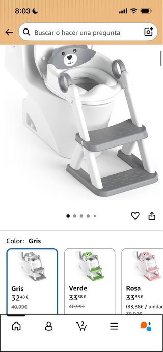 Adaptador WC Niños Plegable con Escalera