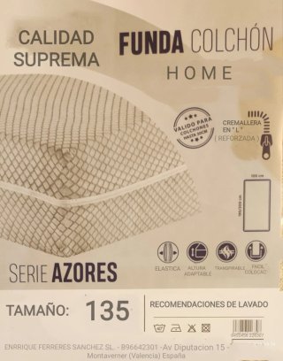 Lote 5 Fundas/Colchón 135cm.Supremas más 2fundas/a