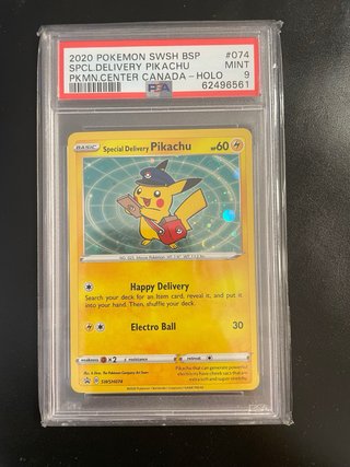 Pikachu Special Delivery SWSH074 PSA 9