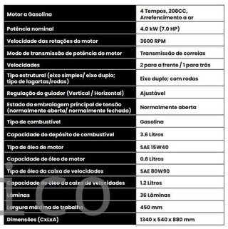 Segadora de Martillos - 208cc - 7Hp - BMFC01