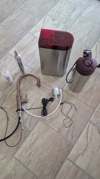 Quooker completo con agua hirviendo, fría y gas
