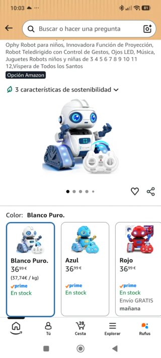 Robot Juguete con Mando