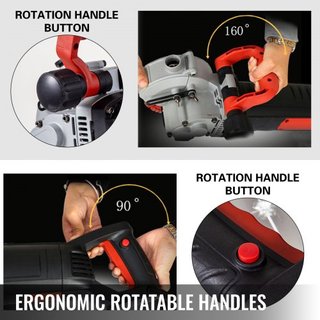 Cortadora de Pared, Máquina de Corte de Pared de 34 mm de Profundidad de Corte 2500W Máquina de Corte de Ranuras de Pared de 38 mm de Ancho con 5 Cuchillas de 115 mm de Diámetro 6300r/Min con Rayo...