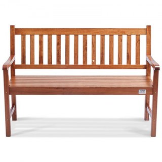 Banco al Aire Libre, Banco de Jardín de Madera de 50 pulgadas para Exteriores, Banco con Capacidad de Carga de 800 lbs, Banco de Jardín al Aire Libre con Respaldo y Apoyabrazos, Banco de Patio par...