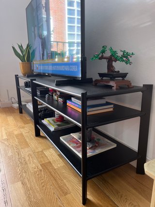 Mueble Rack TV Negro