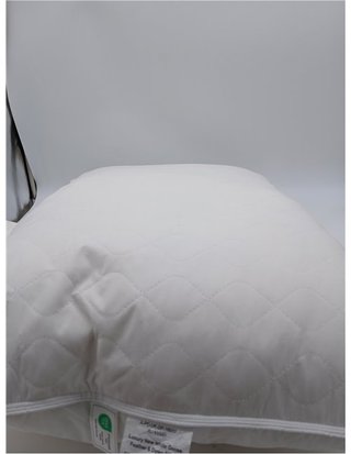 Almohada de Plumas Deodar 50x70 - Almohada de Dormir de Lujo de Plumas de Oca - Funda 100% Algodón Orgánico - Lavable - Certificado