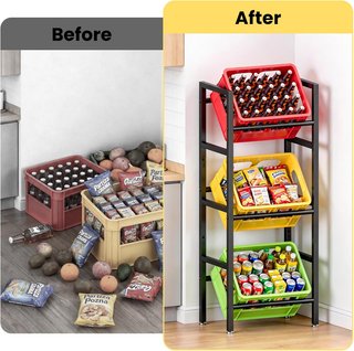 SIN ABRIR Estante de Cajas para Bebidas 3 Niveles