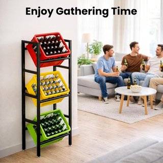SIN ABRIR Estante de Cajas para Bebidas 3 Niveles
