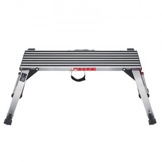 Plataforma de Trabajo Plegable, Capacidad de Carga de 299.4 kg, Escalera de Aluminio para Paneles de Yeso, Banco de Trabajo de Alta Resistencia con Pies Antideslizantes, Ideal para Lavar Vehículos...