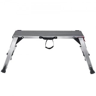 Plataforma de Trabajo Plegable, Capacidad de Carga de 299.4 kg, Escalera de Aluminio para Paneles de Yeso, Banco de Trabajo de Alta Resistencia con Pies Antideslizantes, Ideal para Lavar Vehículos...