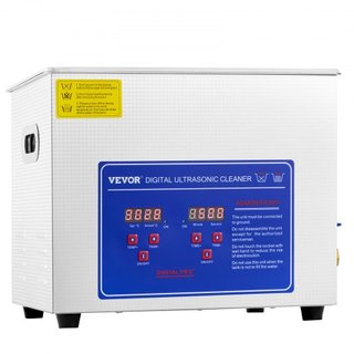 Limpiador Ultrasónico Profesional, Limpiador Ultrasónico de Joyería de 10 L con Temporizador Digital y Calentador, Limpiador Sónico Industrial de Acero Inoxidable de 40kHz para Gafas, Relojes, Ani...