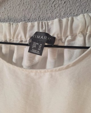 Blusa blanca fluida Primark Talla 46