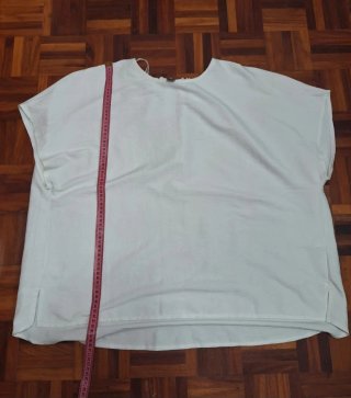Blusa blanca fluida Primark Talla 46