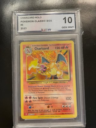 Charizard Holo Pokemon Classic Box 10 Gem Mint