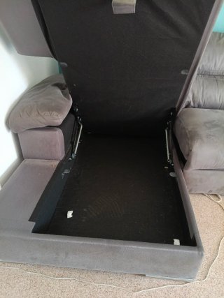 Sofá Chaise Longue con Canapé y Asientos Motorizad