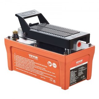 Bomba Hidráulica de Aire, 6895 bar 1.9L de Capacidad, Salida de Aceite NPT 10mm, Entrada NPT 6.4mm, Tubo de 2m, Bomba Hidráulica Actuada por Pie Treadle para Máquinas de Marco de Coche y Poste de ...