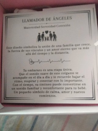 Llamador de ángeles rosa y plata