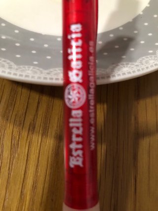 Bolígrafo Estrella Galicia Rojo