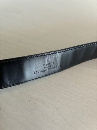 Cintura Gucci originale nera fibbia G