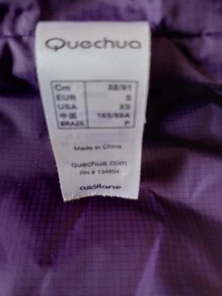 Chaqueta Quechua Mujer Talla S Morado