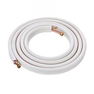 Set di tubi Mini Split da 7620mm, tubi in rame da 9,5 e 15,9mm di diametro esterno e isolamento a triplo strato per refrigerante di climatizzatore Mini Split o pompe di calore