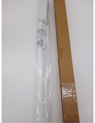 Deco Company Estor Enrollable Opaco Con Pinzas Uni - Instalación Sin Taladrar - Translúcido - Para Ventanas - Blanco - 45 x 150 cm
