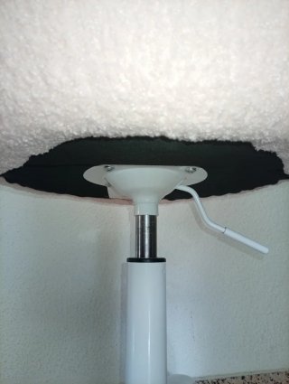 Silla Escritorio Forma Concha Borreguito Rosa