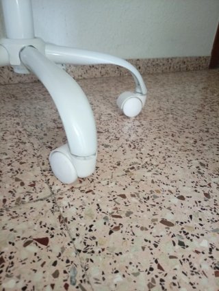 Silla Escritorio Forma Concha Borreguito Rosa