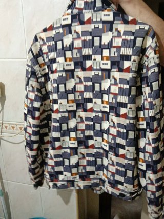 Chaqueta Zara Talla M Estampado Geométrico
