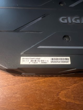 RTX 2070 8gb Gigabyte Rota (Artefactos)
