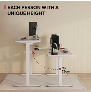 Escritorio Elevador Eléctrico SanoDesk Blanco