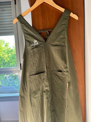 Vestido verde tejido técnico
