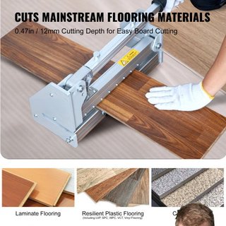 Cortadora de Suelo 330mm, Corta Lamas de Vinilo, Laminado, Madera Ingenierizada, Revestimiento, Profundidad de Corte de 12mm Corte Sin Esfuerzo y Fácil, Cortadora de Lamas de Vinilo para LVP, WPC,...